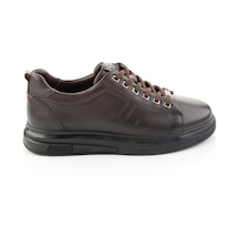 Bambi Kahve Antik Hakiki Deri Erkek Sneaker E01398203041 Kahve Rengi