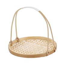 Suntek Magideal Dokuma Meyve Sepeti Rattan Dekorasyon Kaseleri 18cm-çap