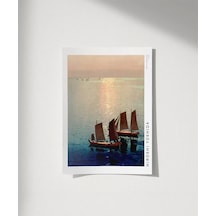 Çerçevesiz Poster Hiroshi Yoshida Işıltılı Deniz
