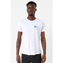 The Mentalist Blue Bird Lodge Beyaz Erkek Bisikletyaka Tshirt 001