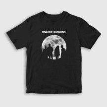 Presmono Unisex Çocuk Moon Imagine Dragons T-Shirt