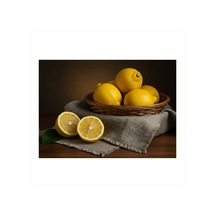 Taze Limon Sepeti Mdf Poster