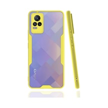 Uryport Vivo V21e Kılıf Platin Silikon - Sarı