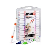 Art-x Acrylic Marker Duo Marker Çift Uçlu Su Bazlı Boyama Kalemi 36 Renk Set