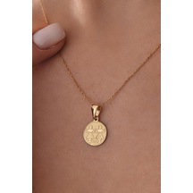 14 Ayar Altın İkizler Burcu Burç Kolye