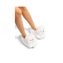 Twigy Kedi-3 Kadın Hayvanlı Panduf Beyaz 36/41 CC0617A Beyaz