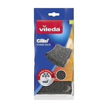 Vileda Power Pad Inox 2'li Çelik Bulaşık Süngeri 3'li Avantaj Paketi Mıchu