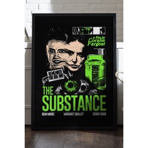 Substance Siyah Ahşap Çerçeveli Poster, Film Duvar Tablosu