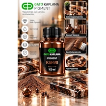 Gato Kaplama Solvent Bazlı Transparan Sıvı Pigment Boya 100 Ml Kahve Renk Renklendirici