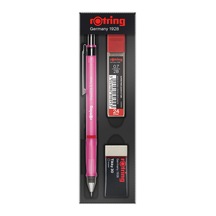 Rotring Visuclick Uçlu Kalem Pembe+ Silgi+ 0,7 Uç - 5 Adet Tarı