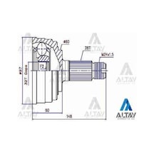 Maher 01729 Aks Kafası Diş Accord 90-98 Prelude 2.0 Crv 97-06 Abs'li 28x60x32 44014sv4950