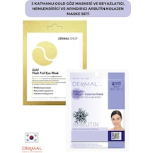 Dermal 3 Katmanlı Gold Göz Maskesi + Arbutin Kolajen Maskesi