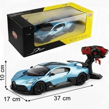 Kumandalı Şarjlı Işıklı Full Fonksiyon Bugatti Divo Oyuncak Araba Mavi Mavi