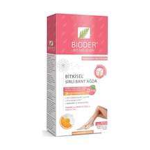 Bioder Hassas Ciltler için Bitkisel Sirli Bant Ağda 12'li + Temizleme Mendili 4'lü