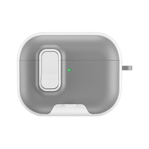 Apple Airpods Uyumlu Pro 3 3.nesil Rova Deri Kılıf - Beyaz Gri
