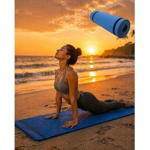 Mey İthalat 10mm Yoga Matı Mavi