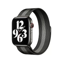 Newface Apple Watch 38mm Metal Mıknatıslı Kordon - Siyah-beyaz