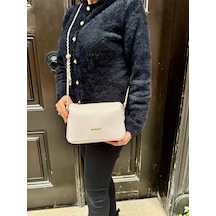 Just Polo Kadın Zincir Askılı Günlük Ve Özel Kullanıma Omuz & Çapraz Çanta Shoulder Bag Krem