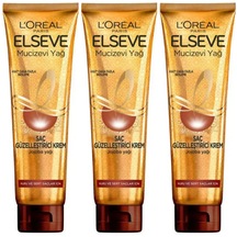 Elseve Mucizevi Yağ Kuru Saçlar İçin Saç Bakım Kremi 3 X 150 Ml