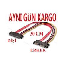 Sata Uzatma Kablosu 4617A 15+7 Pin (Erkek - Dişi) Ek Kasa Içi Hdd