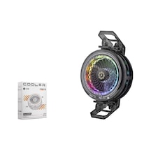 Klipsli Telefon Soğutucu Fan Rgb Isı Göstergeli Siyah Th29