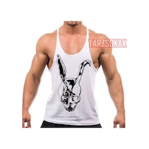 Tarzsokak Gym Tank Top Fitness Sporcu Atleti Gym68 Beyaz