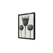 Siyah Beyaz Üçlü Çiçek Çerçeveli Mdf Tablo-172210
