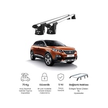 Trio-ıı Peugeot 3008 2016 Ve Sonrası Uyumlu Kilitli Ara Atkı 120cm Port Bagaj Tavan Barı