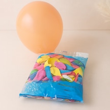 100'lü Lateks Balon 14 Cm Çok Renkli