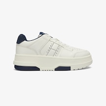 Tommy Hilfiger Tommy Jeans The Brooklyn Flatform Kadın Beyaz Sneaker Düz En0en02592 Beyaz