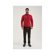 Exuma Erkek Yarım Fermuarlı Bordo Polar 2312001-677