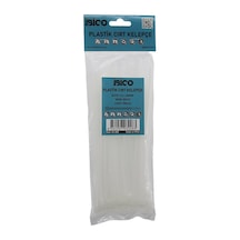 İbico İ13-008 Cırt Kelepçe 3.6x200mm 100 Adet Beyaz Plastik Kablo Bağı - 10'li Paket Diğer