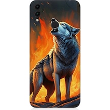 Huawei Honor 8c Uyumlu Alevler İçinde Kurt Uluması Desenli Silikon Kılıf Çok Renkli Huawei Honor 8c Uyumlu Alevler İçinde Kurt Uluması Desenli Silikon Kılıf Çok Renkli