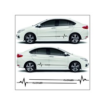 Volkswagen Polo İçin Uyumlu Aksesuar Yan Şerit Oto Ritim Sticker7341