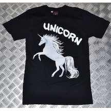 Stoned&Fame Unıcorn Baskılı T-shirt SIYAH