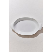 Pasabahce Organic Porselen Oval Fırın Kabı 48 Cm Beyaz - 1 Adet