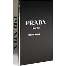 Prada Siyah Gümüş Dekoratif Kitap Kutusu