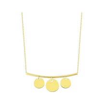 Pullu Altın Kolye 14K Gold