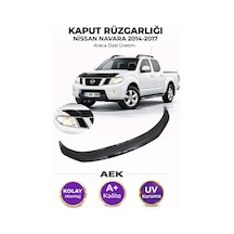 Nissan Navara 2014-2017 Araca Özel Üretim "4mm" Kaput Rüzgarlığı