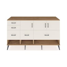Kronos Konsol 3 Raflı 5 Çekmeceli 3 Kapaklı 176x59x99 Çam-aytaşı Çam-aytaşı