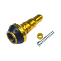Chuangyinshop Universal 1 Adet Golden M10 Alüminyum Alaşım Off-road Motosikletler İçin Çerçeve Kaydırıcı Egzoz Koruyucu Motor Koruma Çubuğu