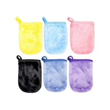 6 Adet Flanel Makyaj Temizleme Eldiveni, Temizleme Parmak Koruyucuları, Yeniden Kullanılabilir Diğer