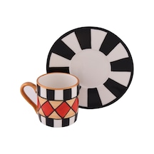 Lucky Art Pandora El Boyama 6Lı New Bone Kahve Fincan Seti