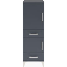 Arges Dolap 2 Raflı 2 Çekmeceli Tek Kapaklı 44x30x134 Antrasit-antrasit Antrasit