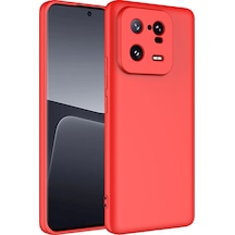 Xiaomi Mi 13 Pro Kılıf Zore Mara Lansman Kapak-kırmızı