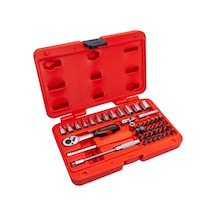 İzeltaş 1/4" Altı Köşe Mini Lokma Anahtar Ve Bits Set 45'li