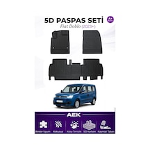 Fiat Doblo 2023+ Araca Özel Havuzlu "karbon" Paspas Takımı