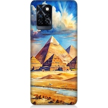 İnfinix Note 10 Pro Uyumlu Piramid Manzarası Desenli Silikon Kılıf