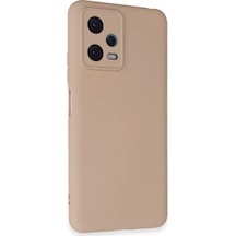 Newface Xiaomi Redmi Note 12 5g Kılıf Nano İçi Kadife Silikon - Pudra