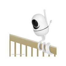 Qingmipy Beyaz Bebek Monitörü Tutucu, Kreatif Kamera Aydınlatıcı, 1/4 Vida Bağlantısı, Monitör Uyumlu, Silika Jel Ve Alüminyum Malzeme